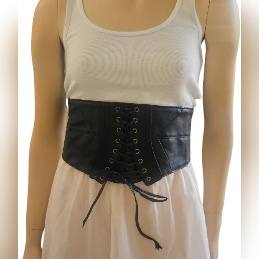 Vegan Leather Waist Cincher